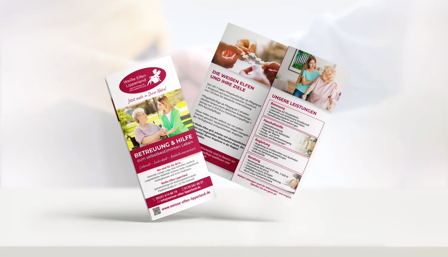 Flyer für Pflegedienst gestalten lassen